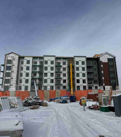 Custom built modern home exterior by Calgary home builders